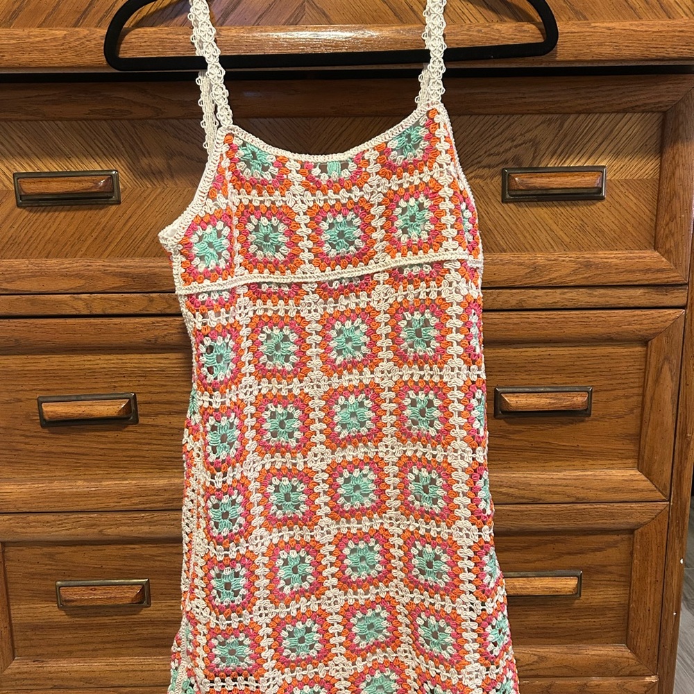 Crochet Square Pattern Dress